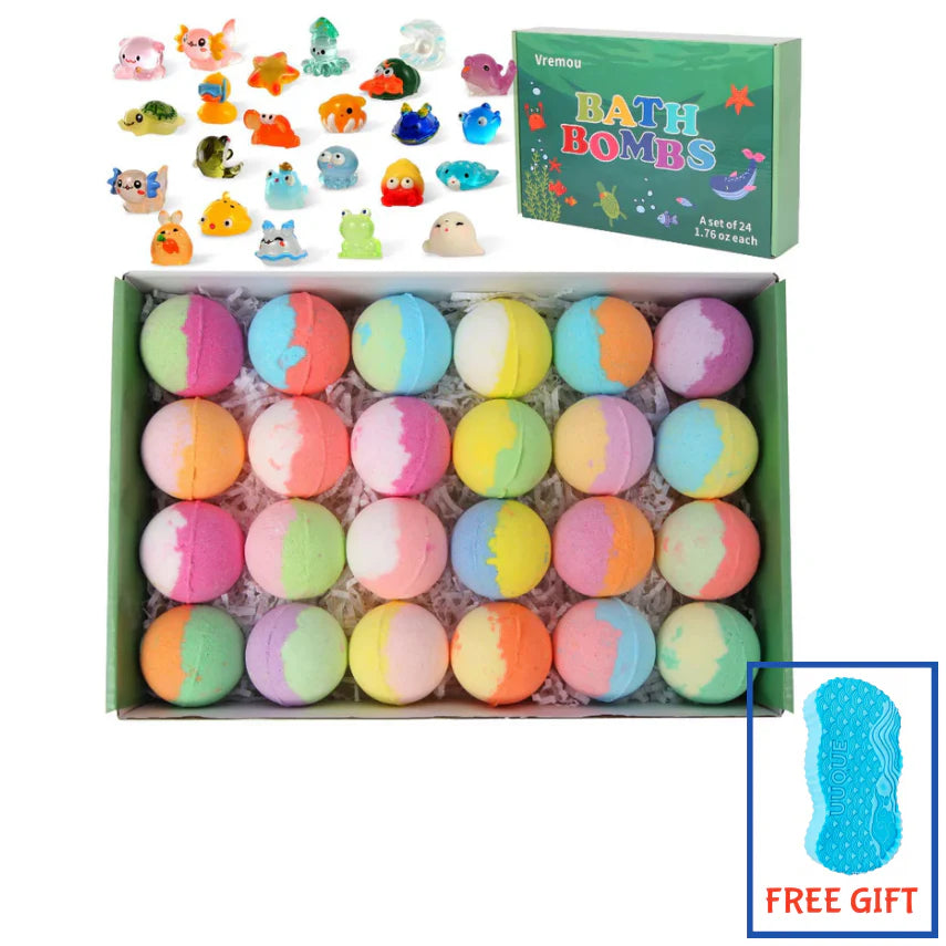 12-Piece Bath Bomb Gift Set for Kids