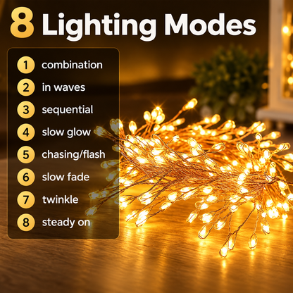 ⏳ LIMITED-TIME MEGA SALE | Getnexy™ ! LED Copper Wire Firecracker Light String
