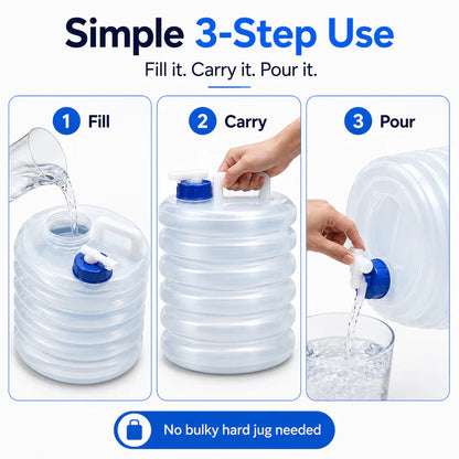 ⏳ LIMITED-TIME MEGA SALE | Getnexy™ 💧 – Collapsible Water Container with Spigot