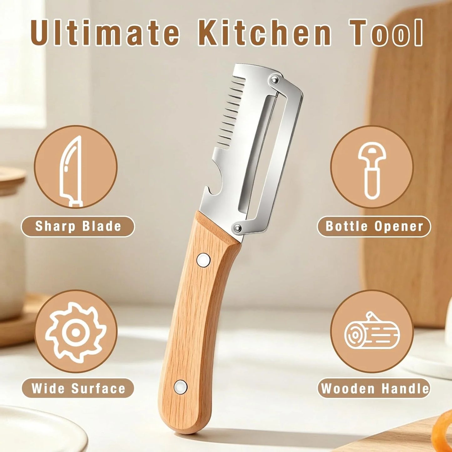 Multi-Functional Vegetable Peeler for Kitchen