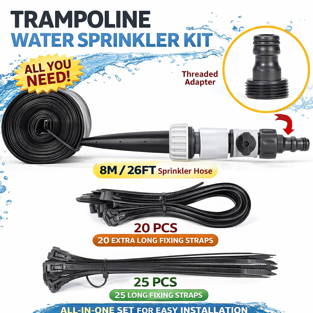 Trampoline Water Sprinkler – Summer Cooling Spray for Kids