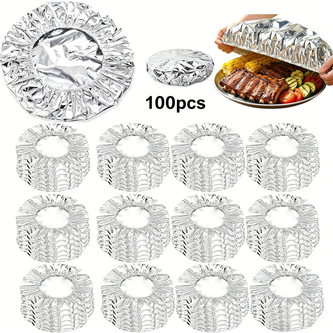 ⏳ LIMITED-TIME MEGA SALE | Getnexy™🍳Aluminum Foil Heat Shield Covers – No Plastic, Heat-Resistant, Reusable