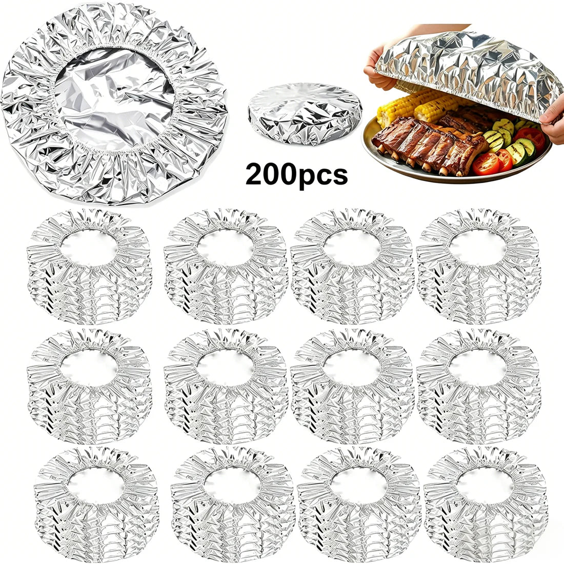 ⏳ LIMITED-TIME MEGA SALE | Getnexy™🍳Aluminum Foil Heat Shield Covers – No Plastic, Heat-Resistant, Reusable