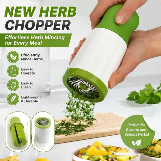 ⏳ LIMITED-TIME MEGA SALE | Getnexy™  🌿White & Green Compact Cordless Herb Chopper, Efficient Cilantro & Herb Mincer, Easy to Operate & Clean