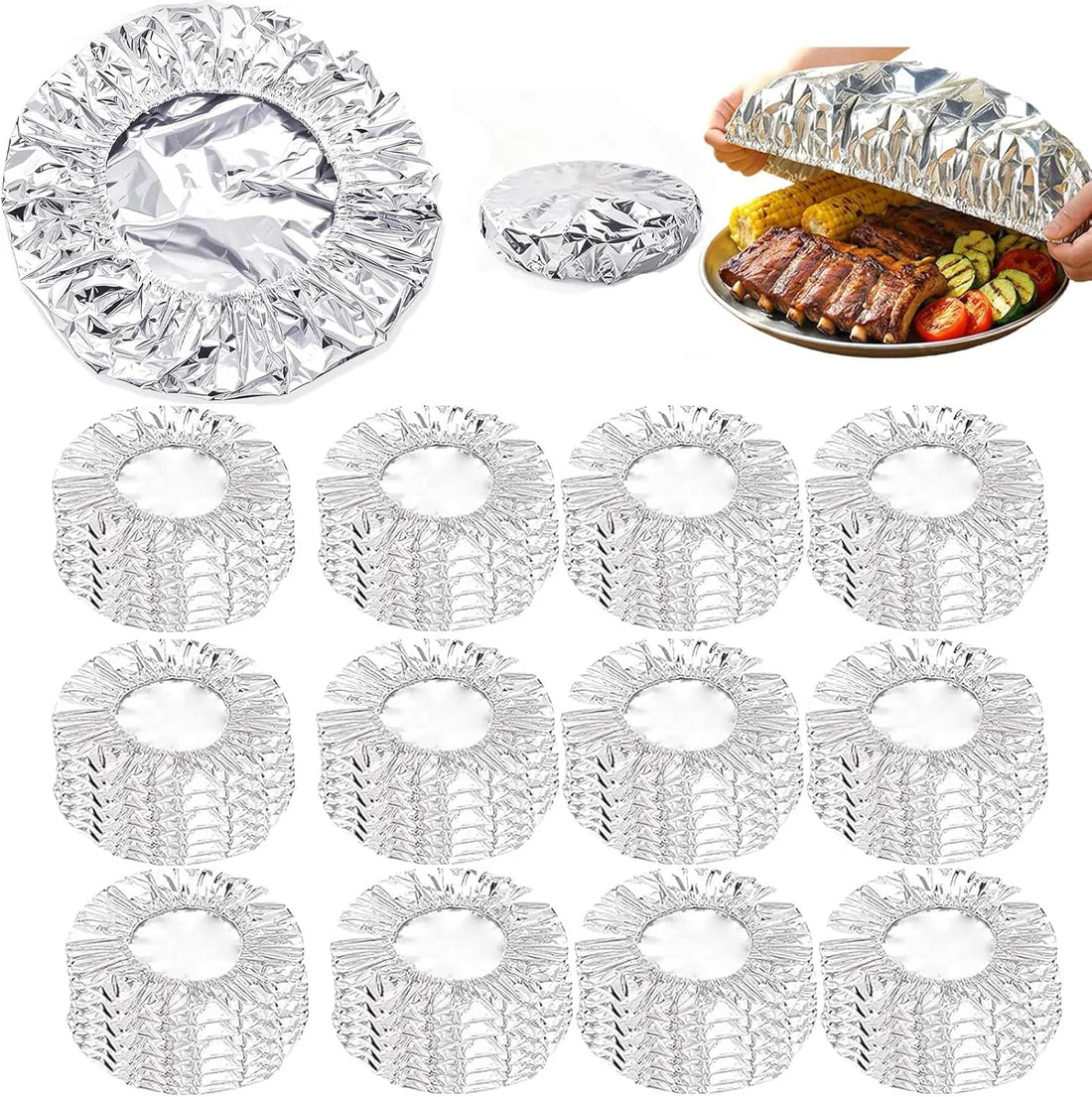 ⏳ LIMITED-TIME MEGA SALE | Getnexy™🍳Aluminum Foil Heat Shield Covers – No Plastic, Heat-Resistant, Reusable