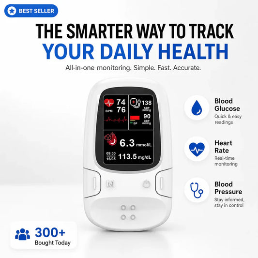 ⏳ LIMITED-TIME MEGA SALE | Getnexy™  Professional 3-in-1 Glucose & Vital Signs Monitor