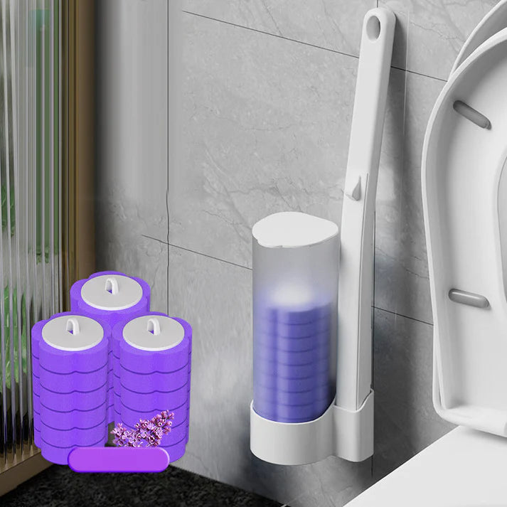 🚽 50% OFF NOW! ✨ Disposable Toilet Brush System – Hygienic, Refillable & Easy to Use 💦