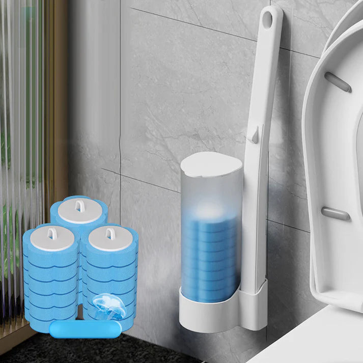 🚽 50% OFF NOW! ✨ Disposable Toilet Brush System – Hygienic, Refillable & Easy to Use 💦