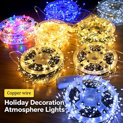 ⏳ LIMITED-TIME MEGA SALE | Getnexy™ ! LED Copper Wire Firecracker Light String