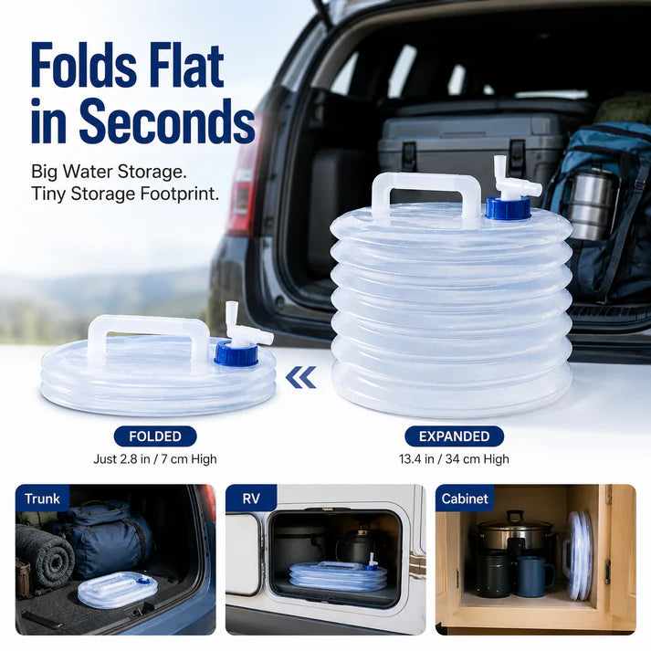 ⏳ LIMITED-TIME MEGA SALE | Getnexy™ 💧 – Collapsible Water Container with Spigot