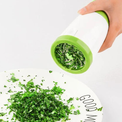 ⏳ LIMITED-TIME MEGA SALE | Getnexy™  🌿White & Green Compact Cordless Herb Chopper, Efficient Cilantro & Herb Mincer, Easy to Operate & Clean