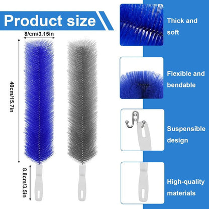 ⏳ LIMITED-TIME MEGA SALE | Getnexy™ Bendable Fan Cleaning Brush – Reusable Microfiber Duster for Fans&Curtain