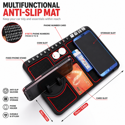 ⏳ LIMITED-TIME MEGA SALE | Getnexy™ !  Car Anti-Slip Mat Panel Silicone Phone Holder
