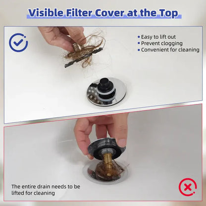⏳ LIMITED-TIME MEGA SALE | Getnexy™ Stop Fumbling with Gross Drains! 🛑 Upgrade to the 3-in-1 Stopper . 🌊Pop-Up Sink Stopper