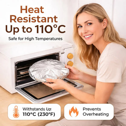 ⏳ LIMITED-TIME MEGA SALE | Getnexy™🍳Aluminum Foil Heat Shield Covers – No Plastic, Heat-Resistant, Reusable