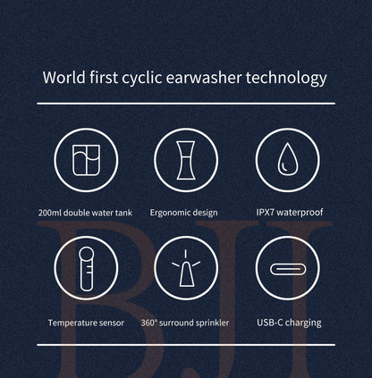 Wireless ear washer