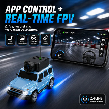 ⏳ LIMITED-TIME MEGA SALE | Getnexy™ ! MiniCam Racer FPV Camera RC Car | 720P App Control Toy Car