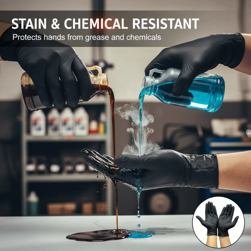 ⏳ LIMITED-TIME MEGA SALE | Getnexy™ Nitrile Pro Gloves – Heavy Duty, Slip & Stain Resistant, Scratch Resistant