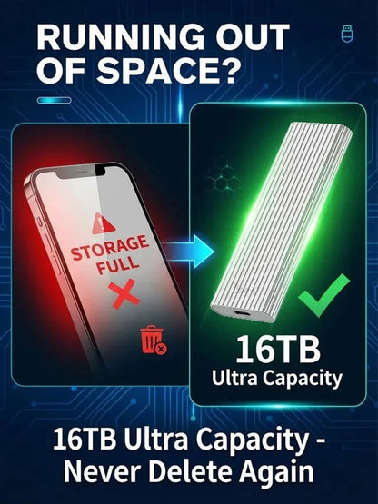 ⏳ LIMITED-TIME MEGA SALE | Getnexy™  16TB Large-Capacity Type-C Portable Mini SSD