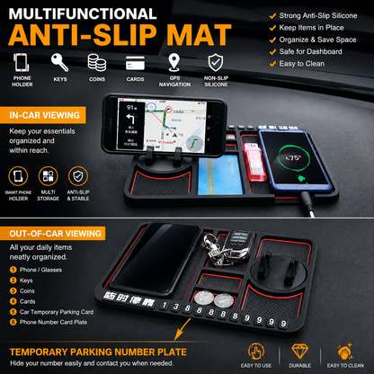 ⏳ LIMITED-TIME MEGA SALE | Getnexy™ !  Car Anti-Slip Mat Panel Silicone Phone Holder