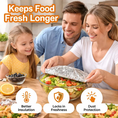 ⏳ LIMITED-TIME MEGA SALE | Getnexy™🍳Aluminum Foil Heat Shield Covers – No Plastic, Heat-Resistant, Reusable