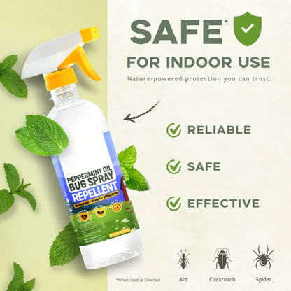🍃Peppermint Oil Bug Spray – Indoor & Outdoor Pest Control for Ants, Spiders & Roaches
