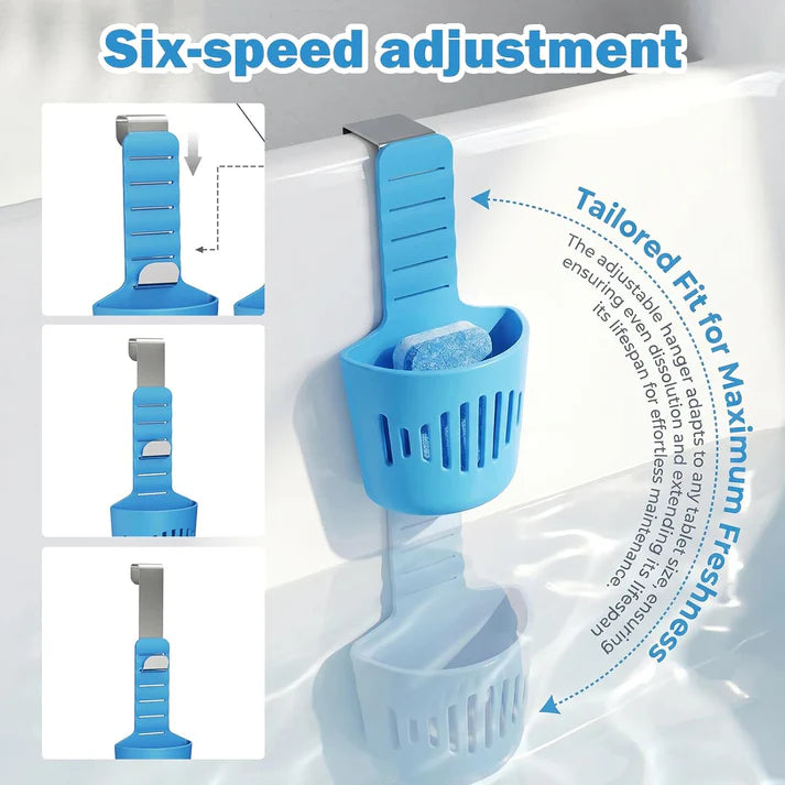 ⏳ LIMITED-TIME MEGA SALE | Getnexy™ 2-Pack Toilet Tank Tablet Holders 🚽 | Adjustable Silicone Hook