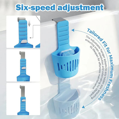 ⏳ LIMITED-TIME MEGA SALE | Getnexy™ 2-Pack Toilet Tank Tablet Holders 🚽 | Adjustable Silicone Hook