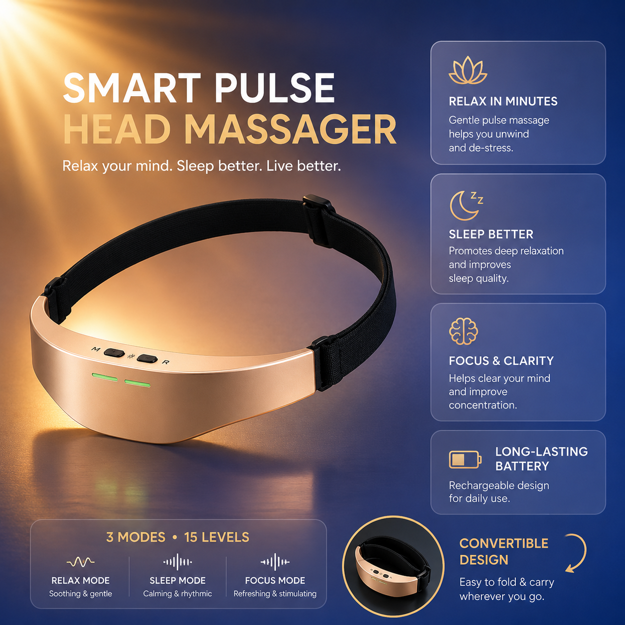 ⏳ LIMITED-TIME MEGA SALE | Getnexy™ Smart Electric Head Massager