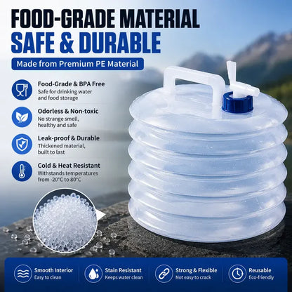 ⏳ LIMITED-TIME MEGA SALE | Getnexy™ 💧 – Collapsible Water Container with Spigot
