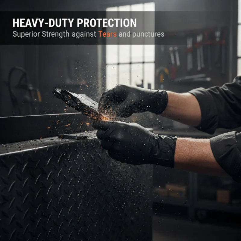 ⏳ LIMITED-TIME MEGA SALE | Getnexy™ Nitrile Pro Gloves – Heavy Duty, Slip & Stain Resistant, Scratch Resistant
