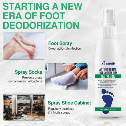⏳ LIMITED-TIME MEGA SALE | Getnexy™ Tea Tree Foot Spray – Natural Odor Control, Antifungal & Moisturizing Care