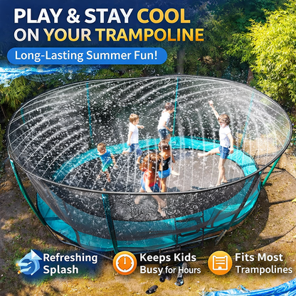 Trampoline Water Sprinkler – Summer Cooling Spray for Kids