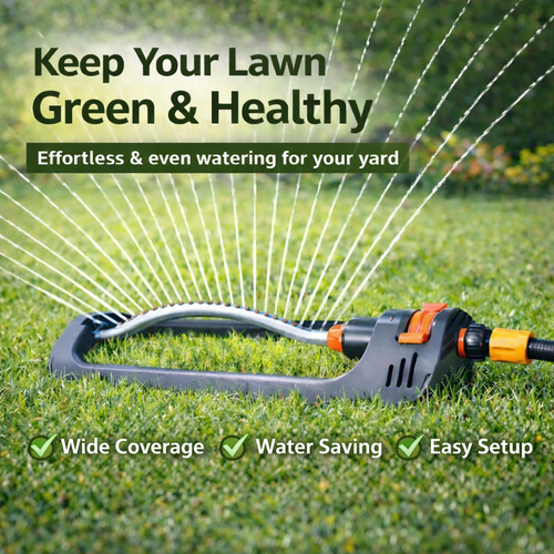 Smart Garden Sprinkler – Rotating & Oscillating Lawn Watering System 💦 Limited Offer