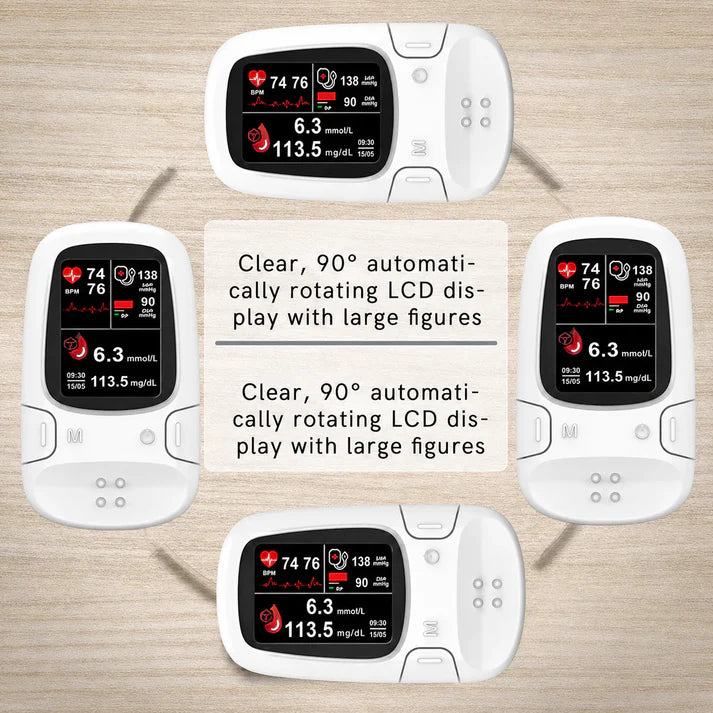 ⏳ LIMITED-TIME MEGA SALE | Getnexy™  Professional 3-in-1 Glucose & Vital Signs Monitor