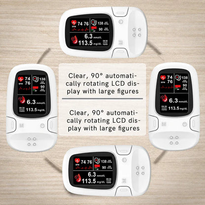 ⏳ LIMITED-TIME MEGA SALE | Getnexy™  Professional 3-in-1 Glucose & Vital Signs Monitor