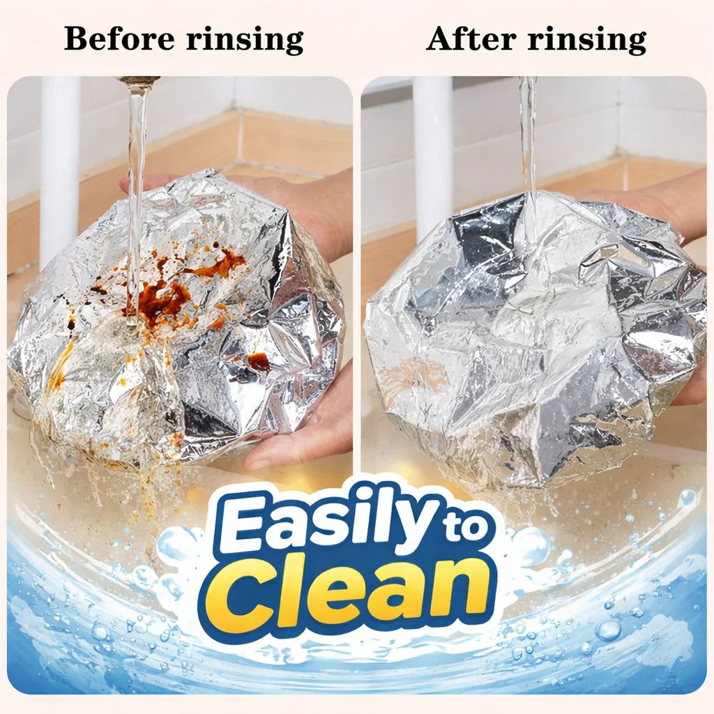 ⏳ LIMITED-TIME MEGA SALE | Getnexy™🍳Aluminum Foil Heat Shield Covers – No Plastic, Heat-Resistant, Reusable