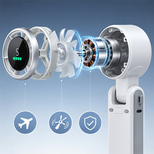⏳ LIMITED-TIME MEGA SALE | Getnexy™ 🔥Hand folding high-speed turbine fan