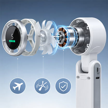 ⏳ LIMITED-TIME MEGA SALE | Getnexy™ 🔥Hand folding high-speed turbine fan