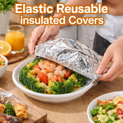 ⏳ LIMITED-TIME MEGA SALE | Getnexy™🍳Aluminum Foil Heat Shield Covers – No Plastic, Heat-Resistant, Reusable