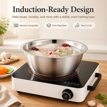 ⏳ LIMITED-TIME MEGA SALE | Getnexy™  3-in-1 Multifunction Kitchen Strainer Set – Stainless Steel Wash, Drain & Slice Bowl for Fruits, Vegetables & Rice