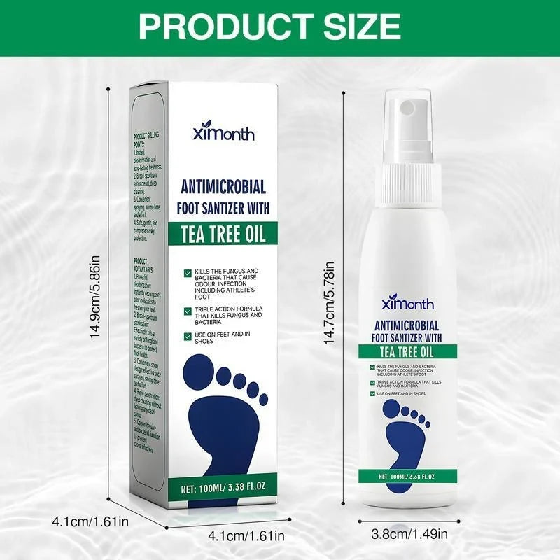 ⏳ LIMITED-TIME MEGA SALE | Getnexy™ Tea Tree Foot Spray – Natural Odor Control, Antifungal & Moisturizing Care