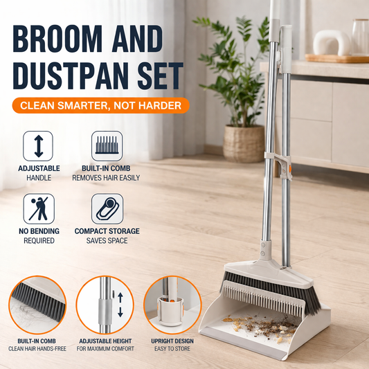 Broom and Dustpan Set — Limited Time Discount ✨