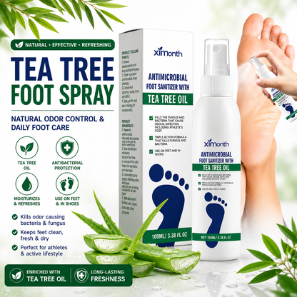⏳ LIMITED-TIME MEGA SALE | Getnexy™ Tea Tree Foot Spray – Natural Odor Control, Antifungal & Moisturizing Care