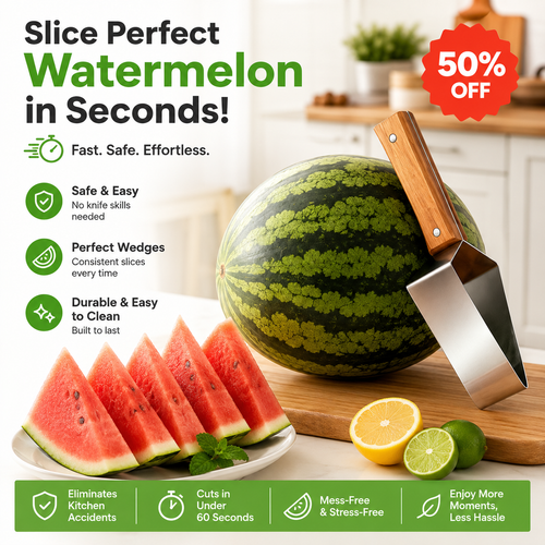 ⏳ LIMITED-TIME MEGA SALE | Getnexy™  Watermelon Slicer – Perfect Watermelon Wedges in Seconds